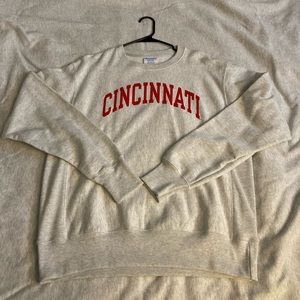 Mens Champion Reverse Weave Crewneck, Cincinnati M